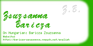 zsuzsanna baricza business card